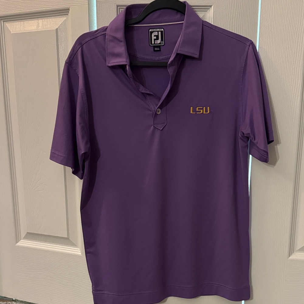 FootJoy LSU Purple Polo Shirt for Men